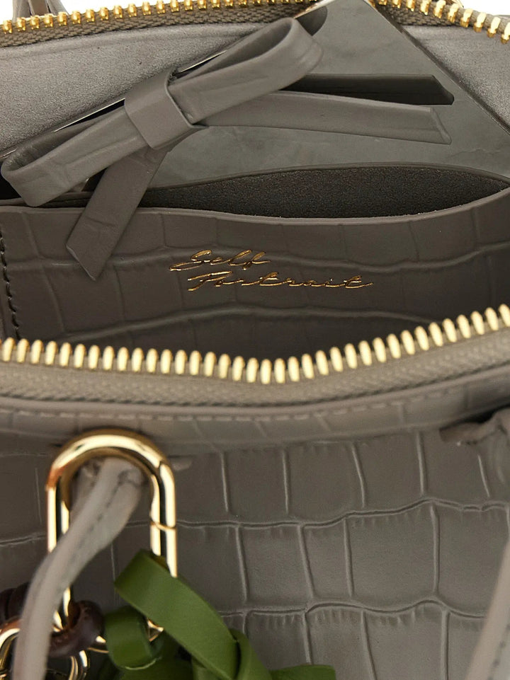 Self-Portrait Sample Sale | Self-Portrait Gray Cowhide Handbag - | Designer outlet