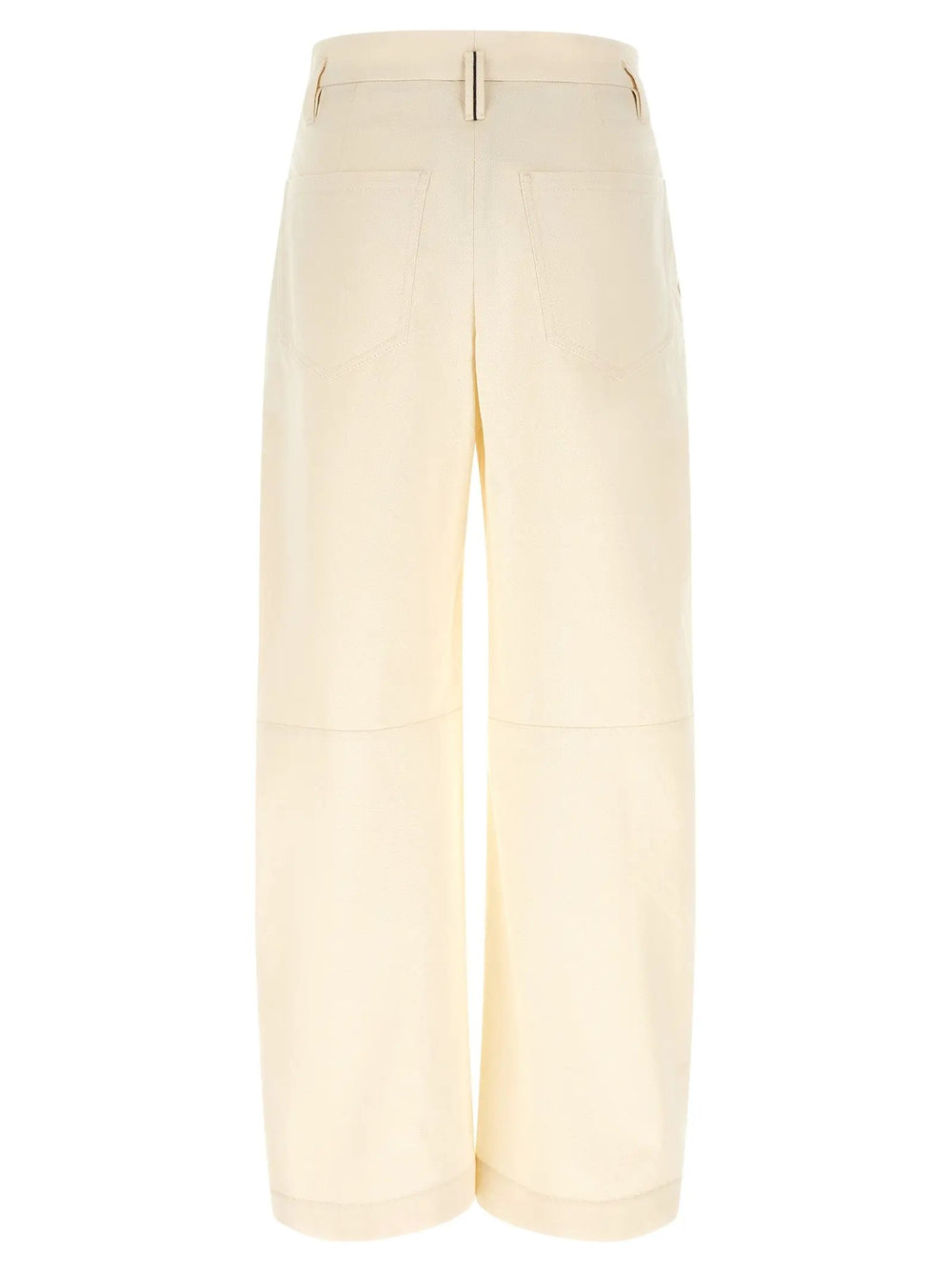 Brunello Cucinelli Sample Sale | Brunello Cucinelli White Cotton Casual Pants - | Designer outlet