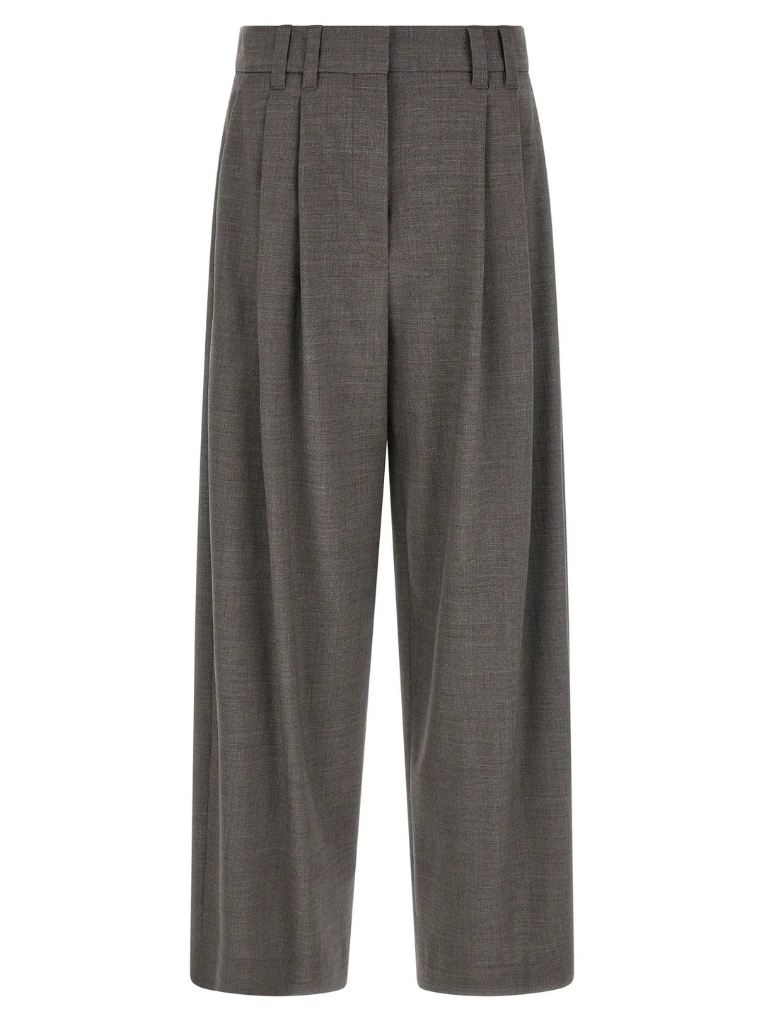 Brunello Cucinelli Sample Sale | Brunello Cucinelli Gray Virgin Wool Cropped Pants - | Designer outlet