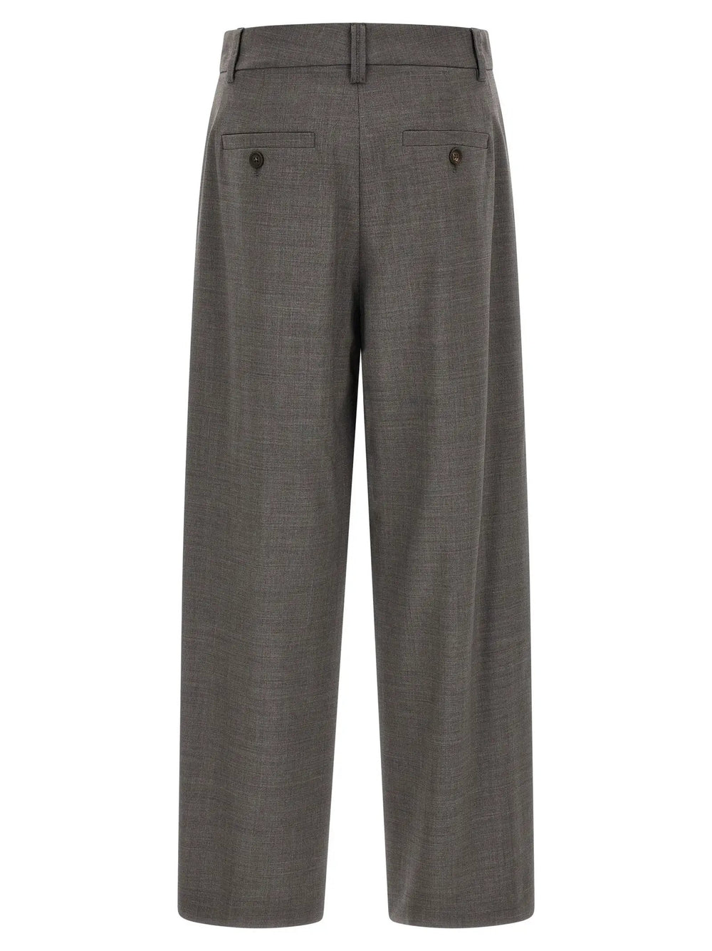 Brunello Cucinelli Sample Sale | Brunello Cucinelli Gray Virgin Wool Cropped Pants - | Designer outlet