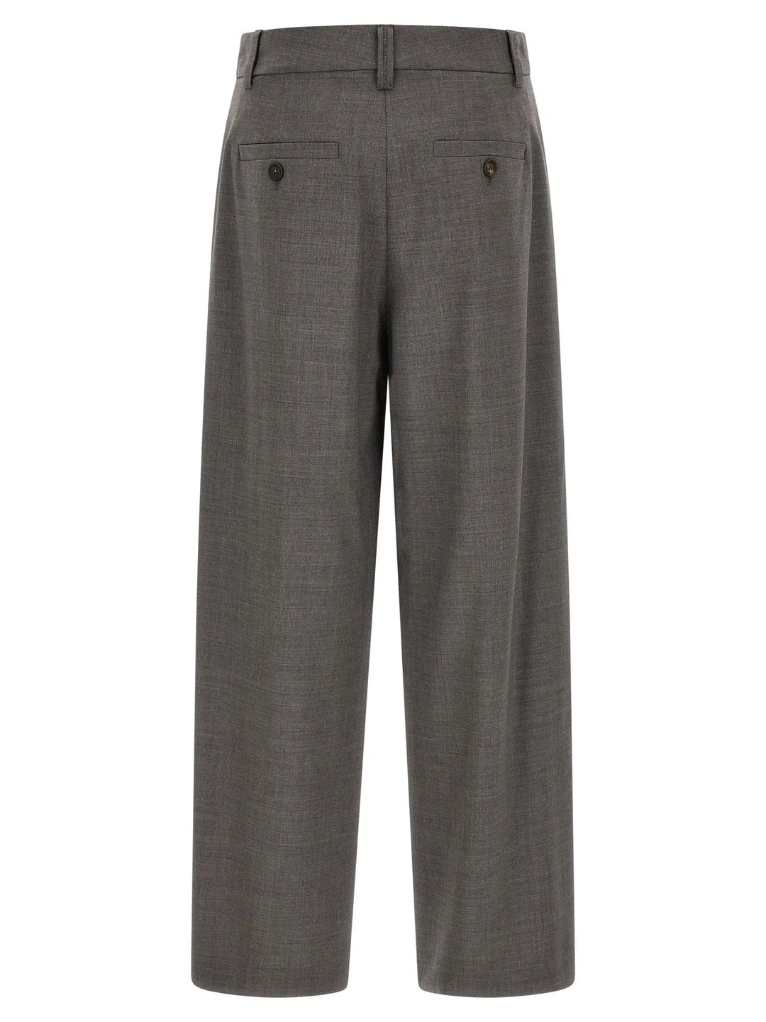 Brunello Cucinelli Sample Sale | Brunello Cucinelli Gray Virgin Wool Cropped Pants - | Designer outlet