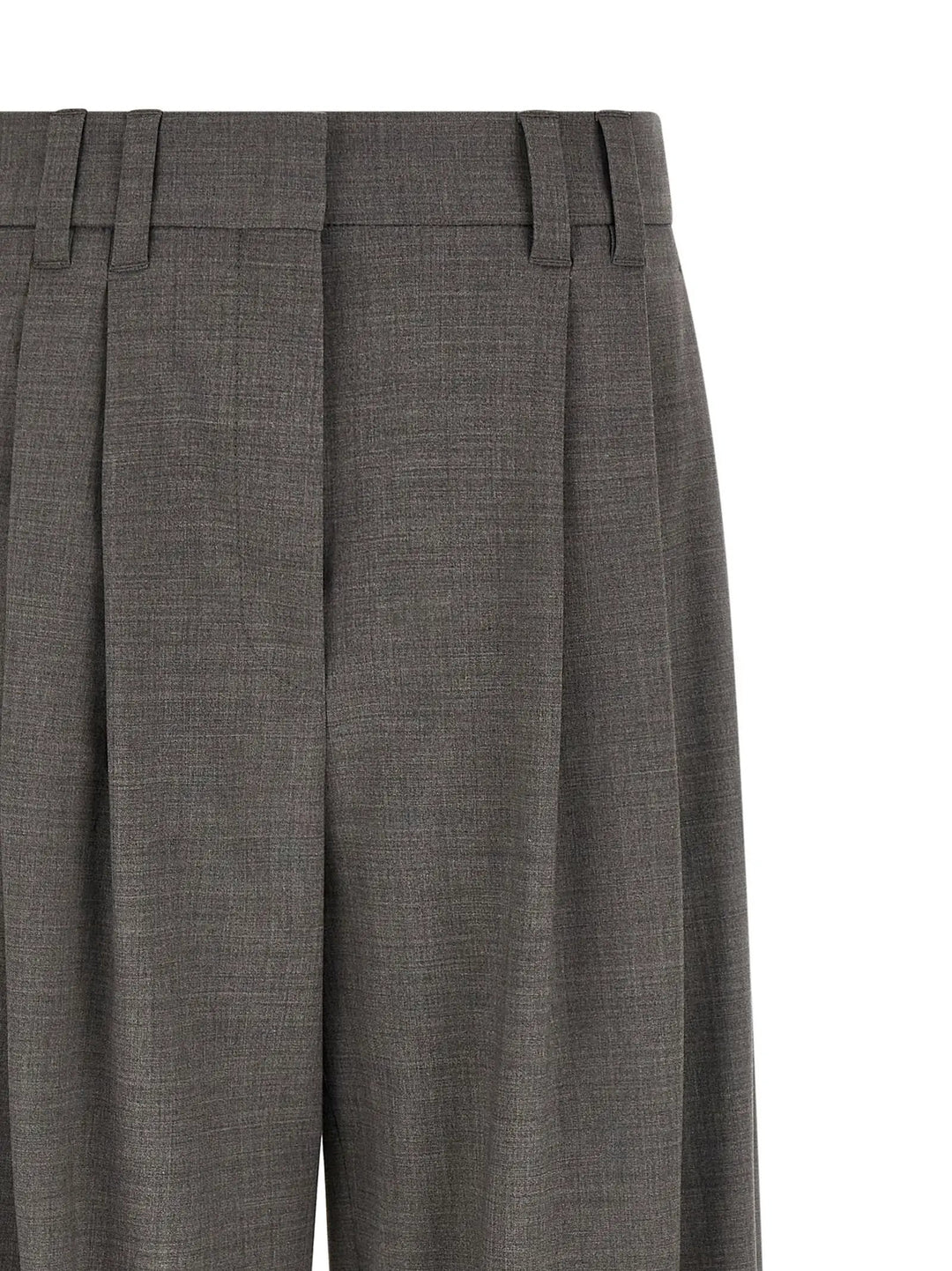 Brunello Cucinelli Sample Sale | Brunello Cucinelli Gray Virgin Wool Cropped Pants - | Designer outlet