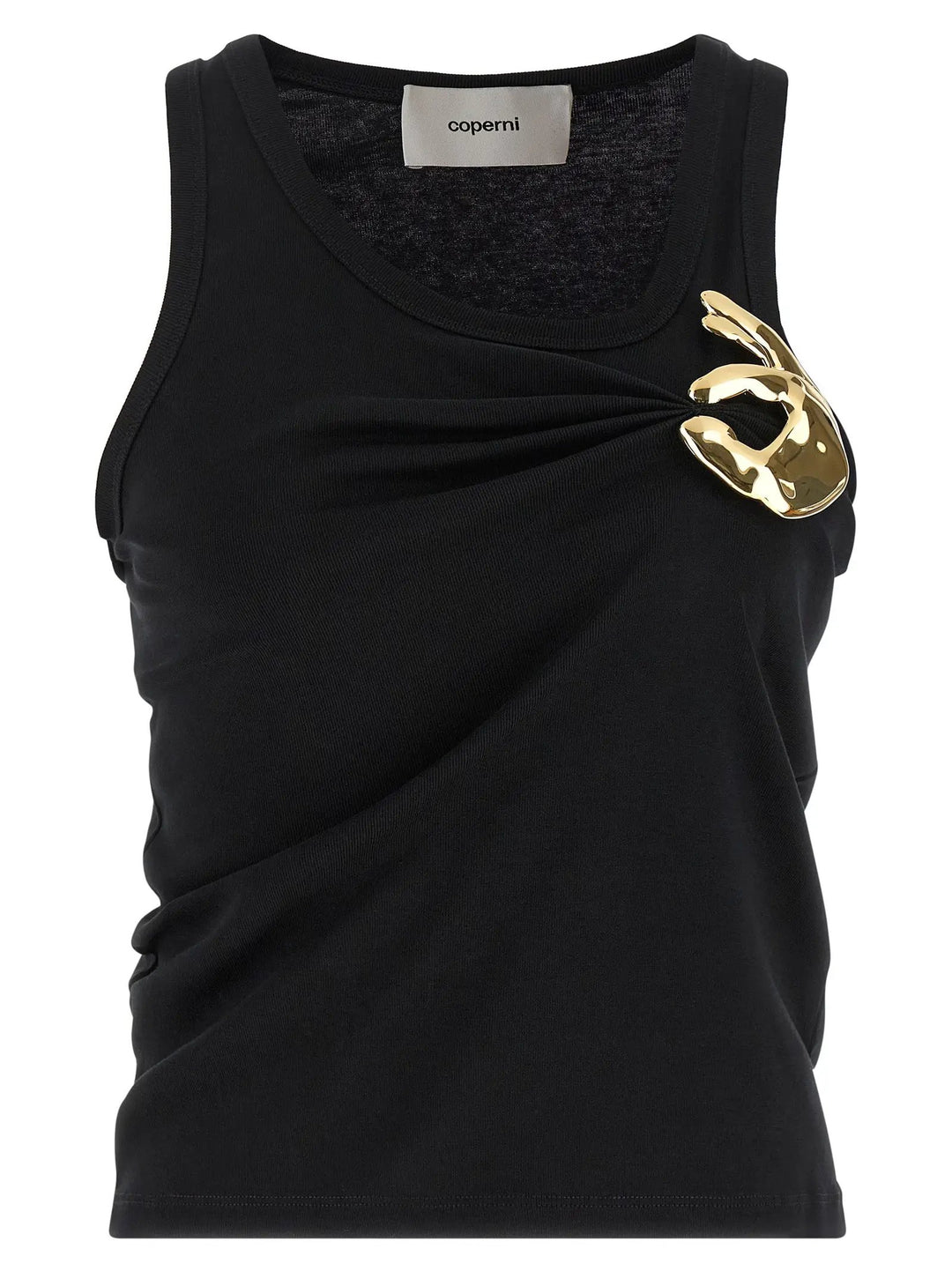 Coperni Sample Sale | Coperni Black Cotton Tank Tops - | Designer outlet