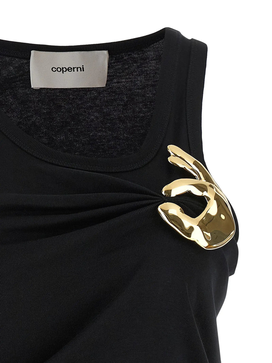 Coperni Sample Sale | Coperni Black Cotton Tank Tops - | Designer outlet