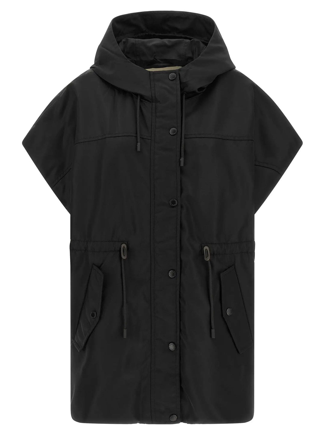 Max Mara Sample Sale | Max Mara Black Polyamide Sleeveless Jacket - | Designer outlet