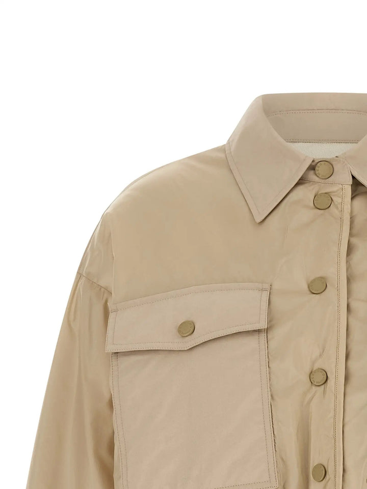 Max Mara Sample Sale | Max Mara Beige Polyester Full-Length Jacket - | Designer outlet