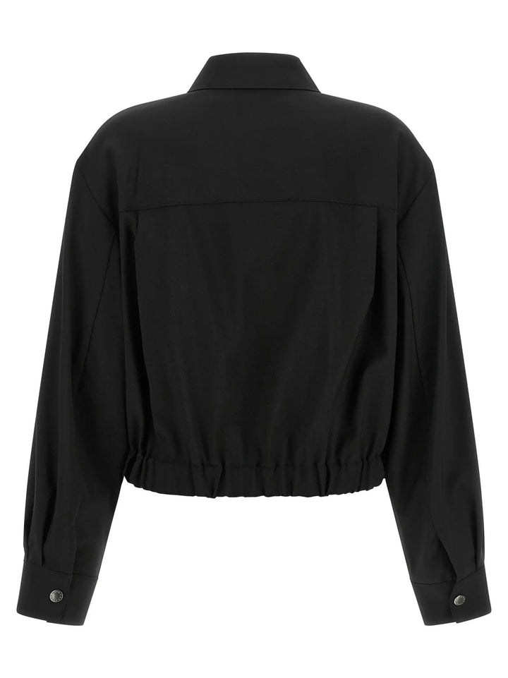 Max Mara Sample Sale | Max Mara Black Wool Full-Length Jacket - | Designer outlet