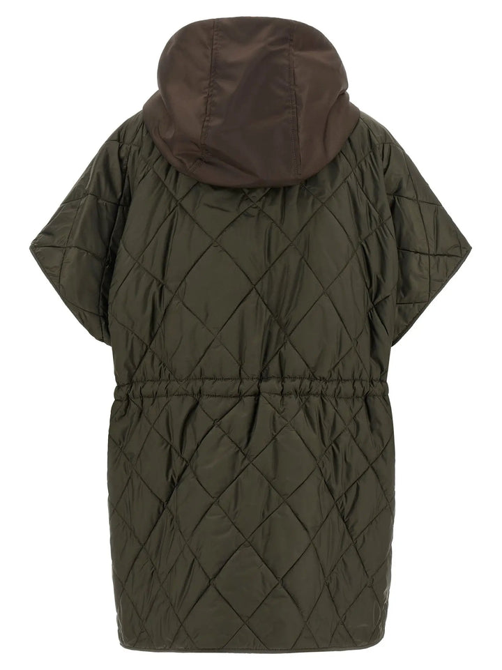 Max Mara Sample Sale | Max Mara Brown Polyamide Sleeveless Jacket - | Designer outlet