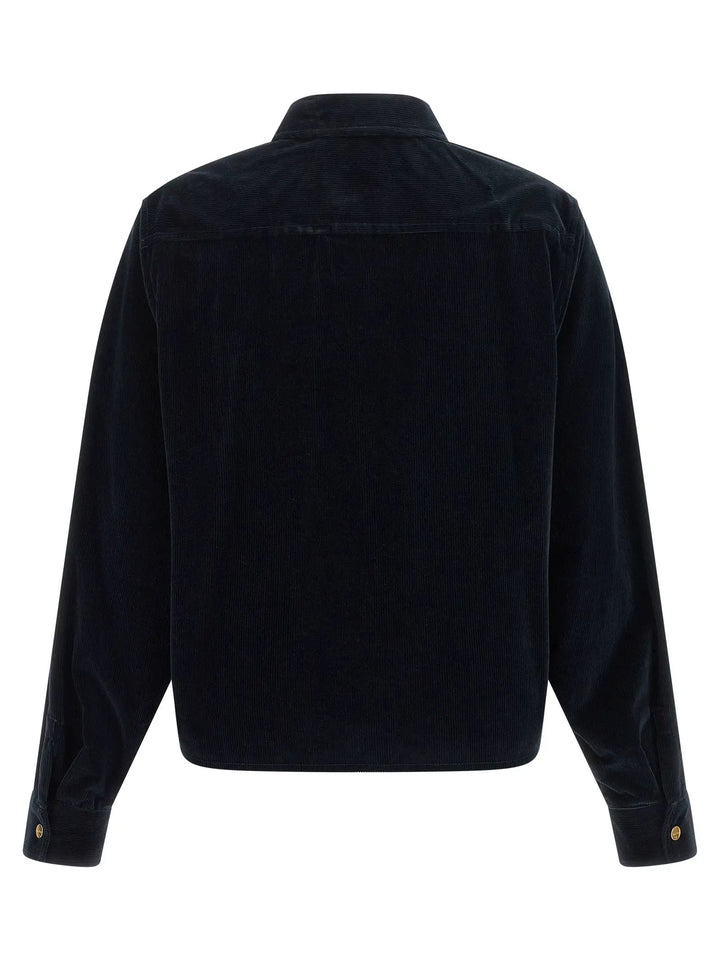 Max Mara Sample Sale | Max Mara Blue Cotton Full-Length Jacket - | Designer outlet