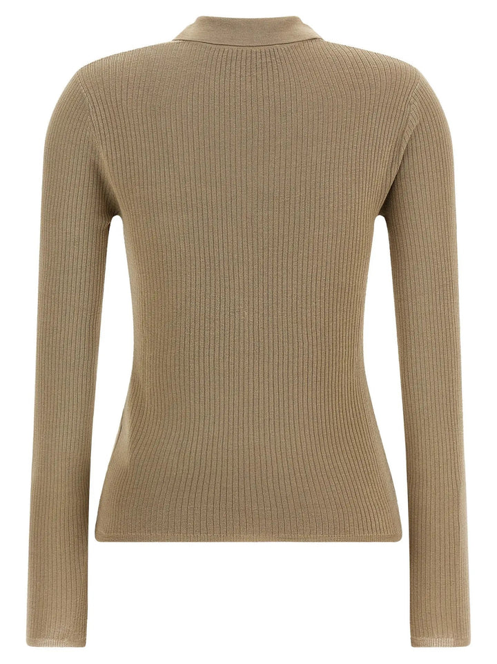 Max Mara Sample Sale | Max Mara Beige Silk Cardigan - | Designer outlet