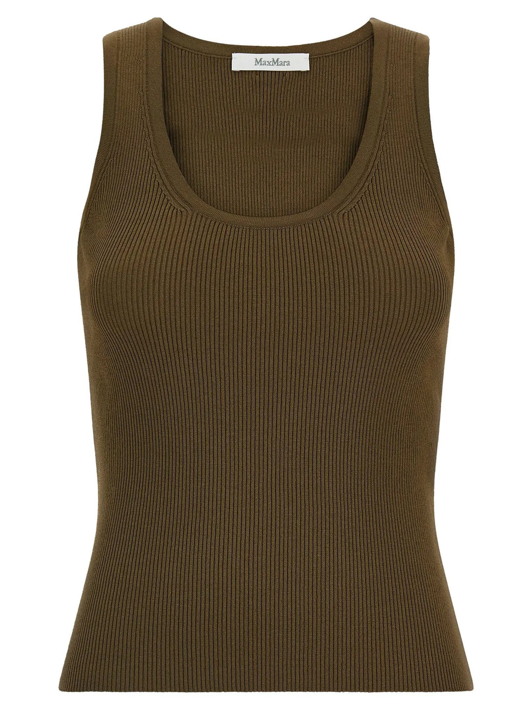 Max Mara Sample Sale | Max Mara Bicolor Viscose Sleeveles T-Shirt - | Designer outlet
