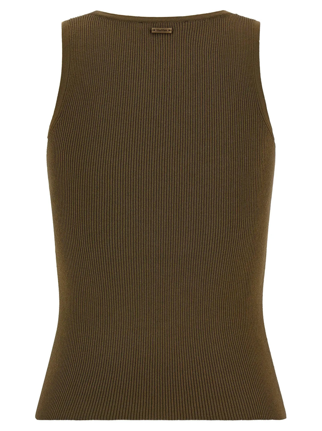 Max Mara Sample Sale | Max Mara Bicolor Viscose Sleeveles T-Shirt - | Designer outlet