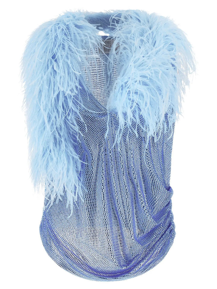 Giuseppe Di Morabito Sample Sale | Giuseppe Di Morabito Blue Polyamide Tank Tops - | Designer outlet