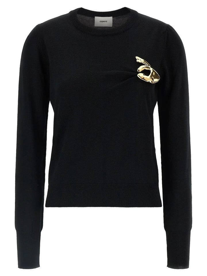 Coperni Sample Sale | Coperni Black Virgin Wool Cardigan - | Designer outlet