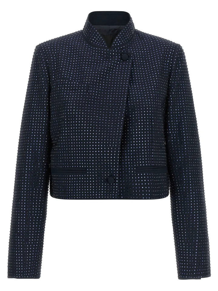 PINKO Sample Sale | PINKO Blue Polyester Full-Length Jacket - | Designer outlet