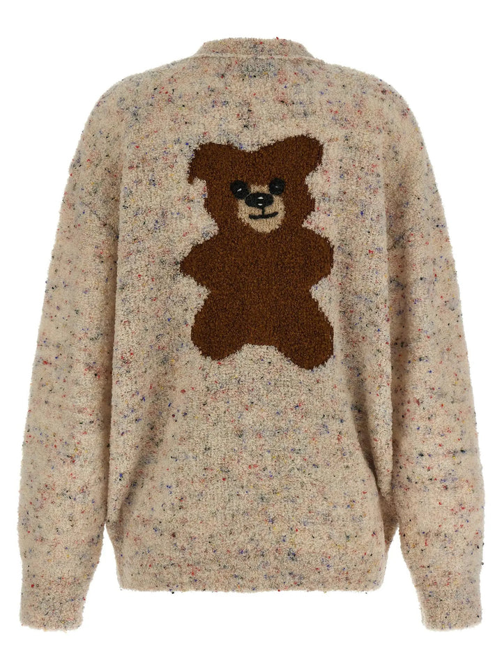Moschino Sample Sale | Moschino Beige Virgin Wool Cardigan - | Designer outlet