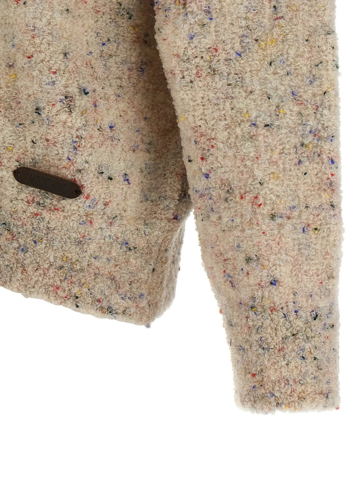 Moschino Sample Sale | Moschino Beige Virgin Wool Cardigan - | Designer outlet