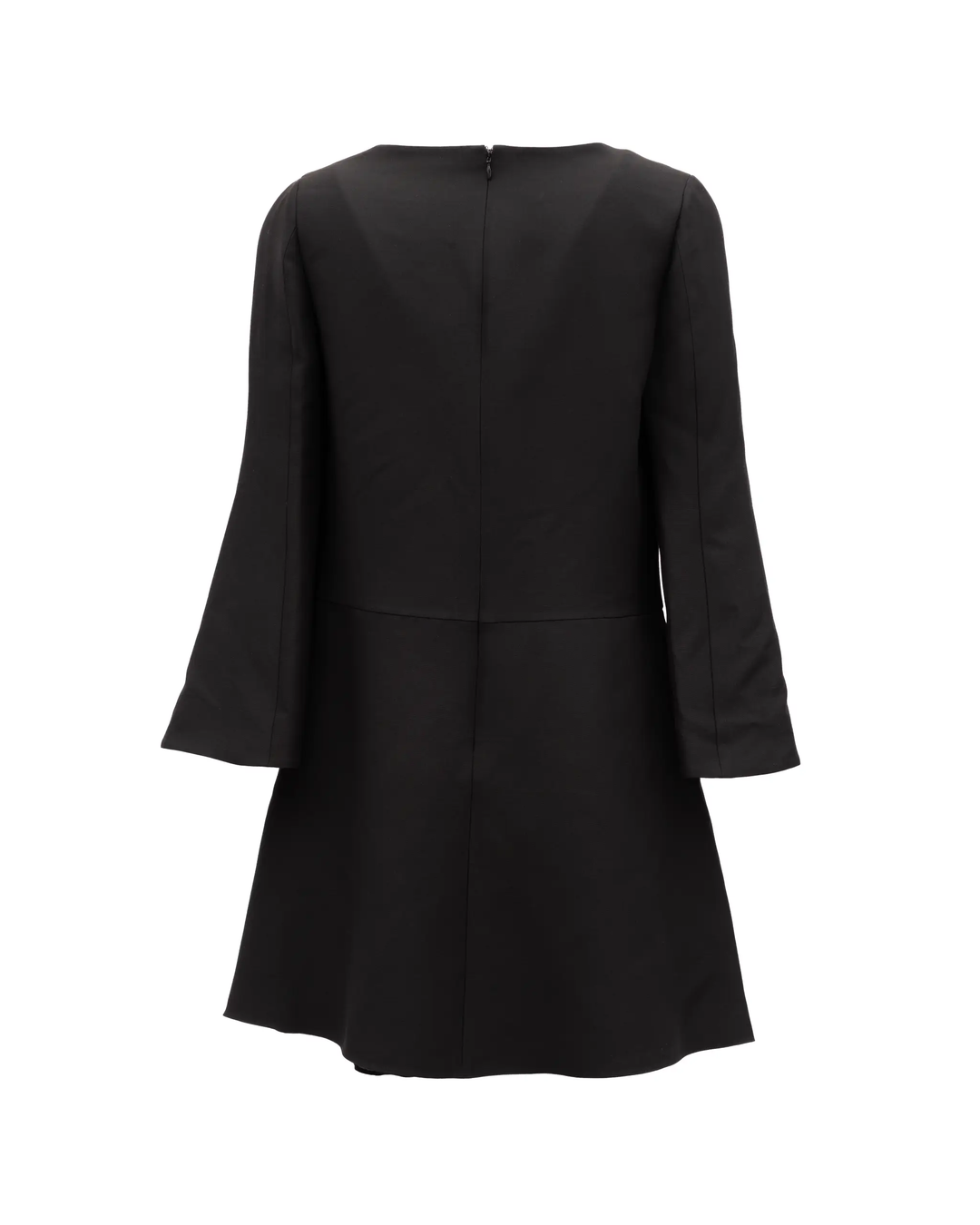 Valentino Garavani Sample Sale | Valentino Garavani Black V-Neck Dress with Flared Sleeves - | Designer outlet