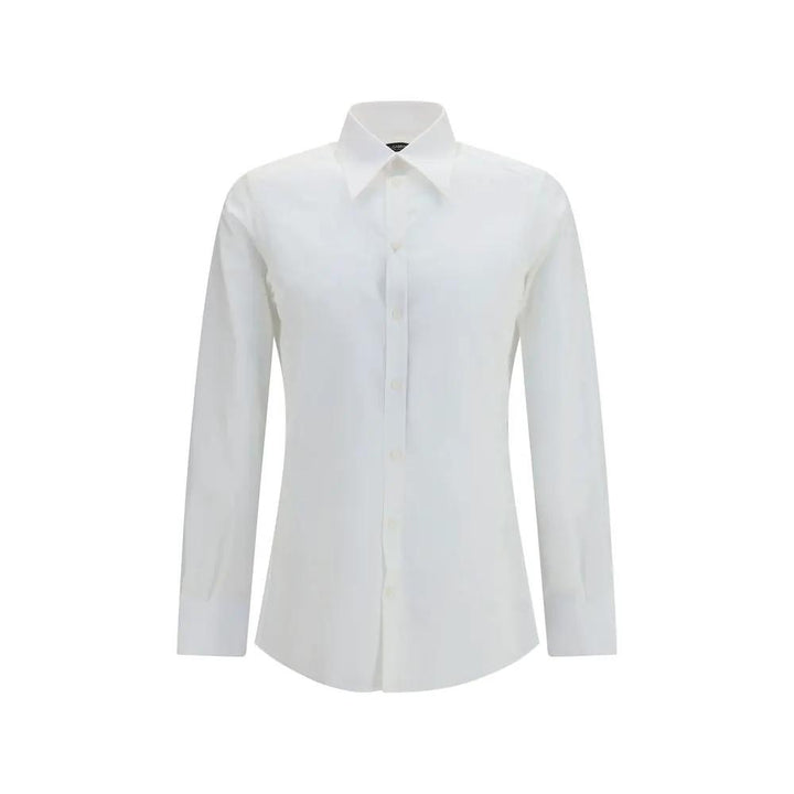 Dolce &amp; Gabbana Sample Sale | Dolce &amp; Gabbana White Cotton Dress Shirt - | Designer outlet