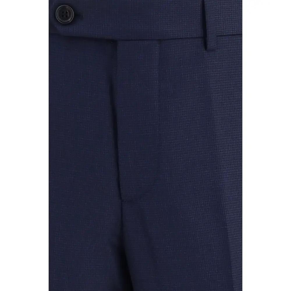 Brunello Cucinelli Sample Sale | Brunello Cucinelli Blue Wool Oves Aries Dress Pants - | Designer outlet