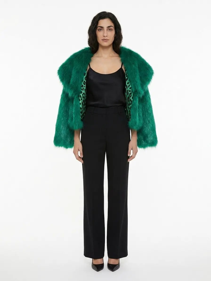 Dolce & Gabbana Sample Sale | Dolce & Gabbana Green MicroModal Coat - | Designer outlet