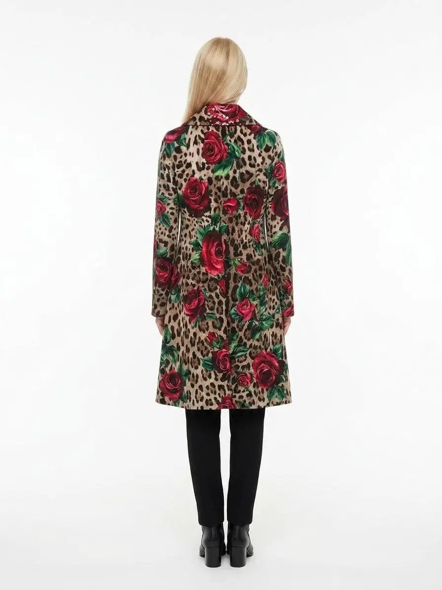 Dolce & Gabbana Sample Sale | Dolce & Gabbana Multicolor Wool Coat - | Designer outlet