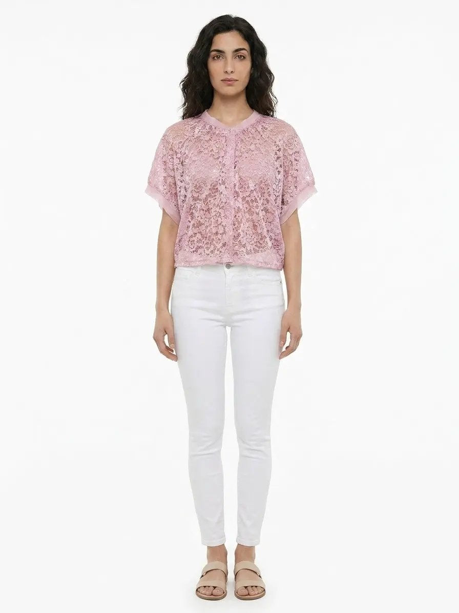 Dolce &amp; Gabbana Sample Sale | Dolce &amp; Gabbana Pink Rayon Blouse - | Designer outlet