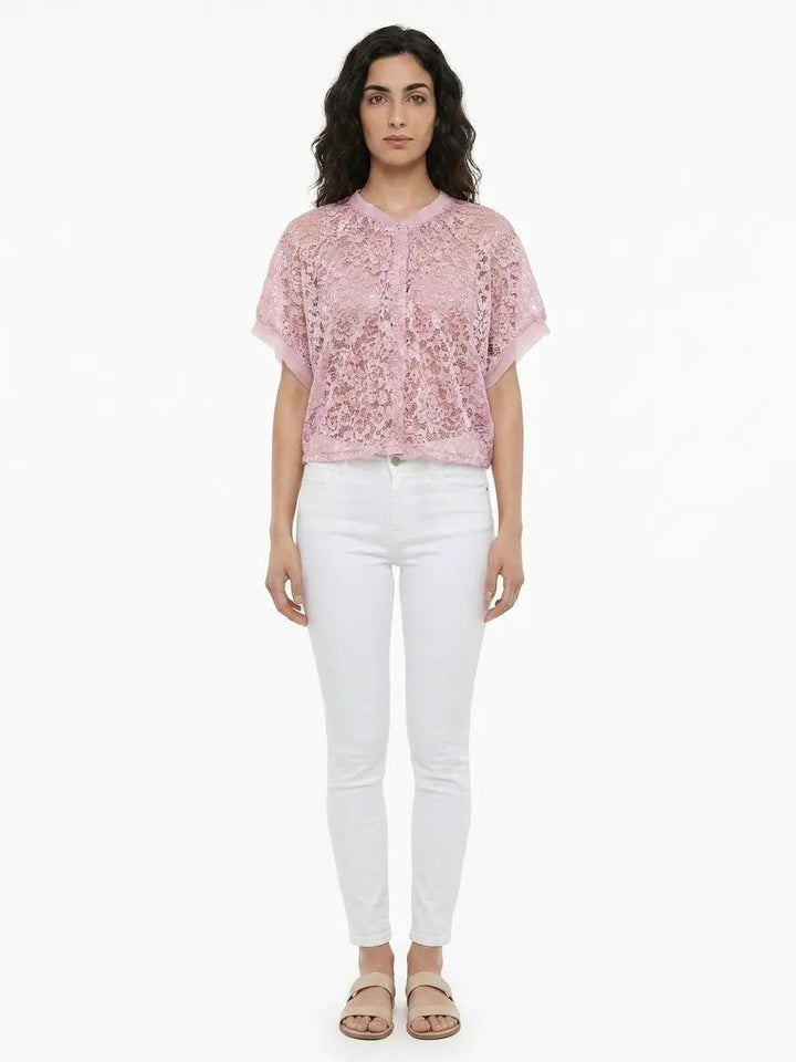Dolce &amp; Gabbana Sample Sale | Dolce &amp; Gabbana Pink Rayon Blouse - | Designer outlet