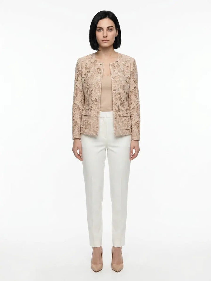 Dolce &amp; Gabbana Sample Sale | Dolce &amp; Gabbana Beige Cotton Sleeveless Jacket - | Designer outlet