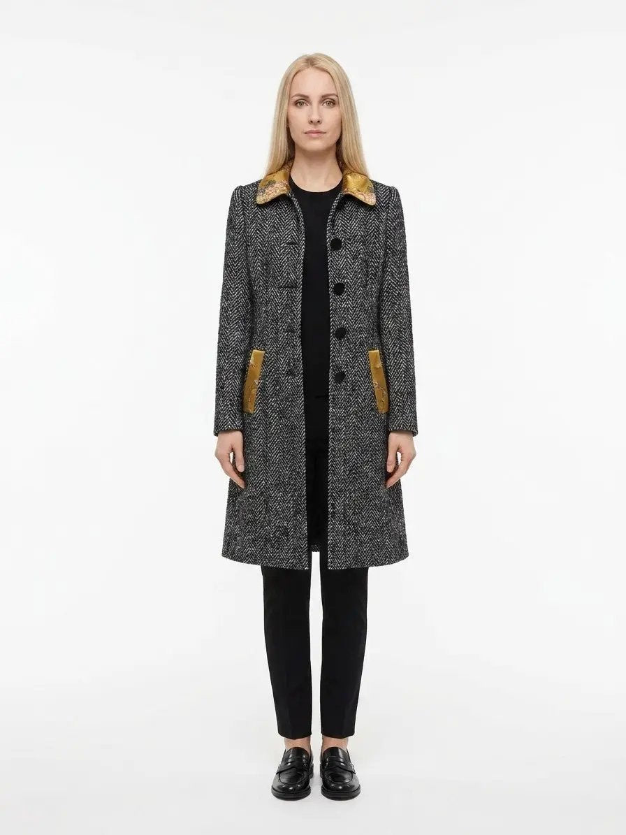 Dolce & Gabbana Sample Sale | Dolce & Gabbana Multicolor Elastane Coat - | Designer outlet