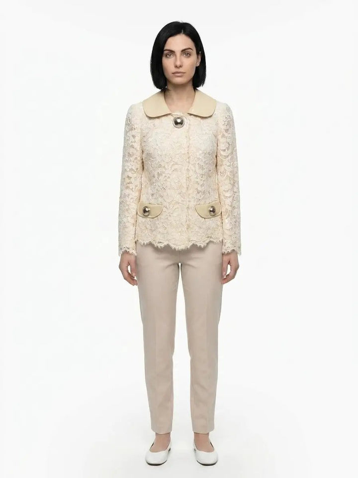 Dolce &amp; Gabbana Sample Sale | Dolce &amp; Gabbana Beige Cotton Jacket - | Designer outlet
