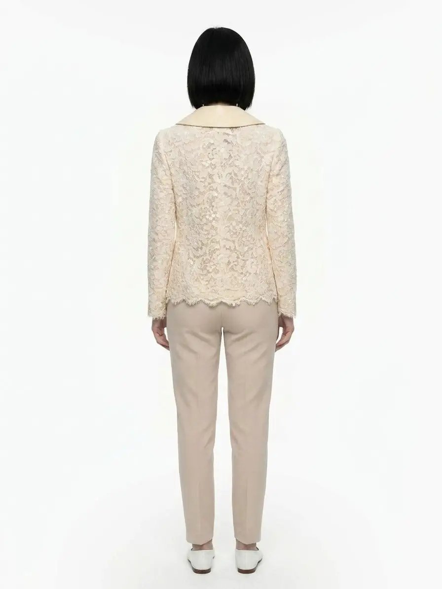 Dolce &amp; Gabbana Sample Sale | Dolce &amp; Gabbana Beige Cotton Jacket - | Designer outlet