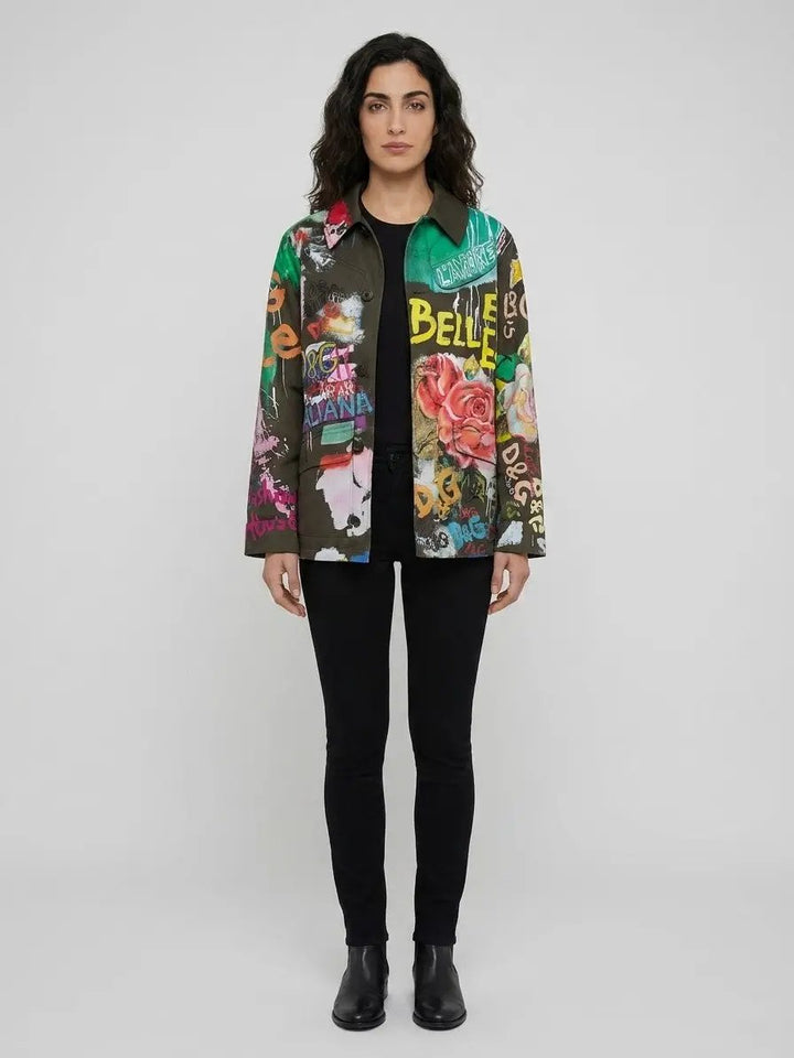 Dolce &amp; Gabbana Sample Sale | Dolce &amp; Gabbana Multicolor Cotton Denim Jacket - | Designer outlet
