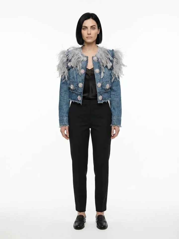 Dolce &amp; Gabbana Sample Sale | Dolce &amp; Gabbana Blue Cotton Denim Jacket - | Designer outlet