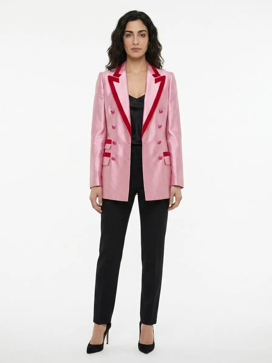 Dolce &amp; Gabbana Sample Sale | Dolce &amp; Gabbana Pink Cotton Blazer - | Designer outlet