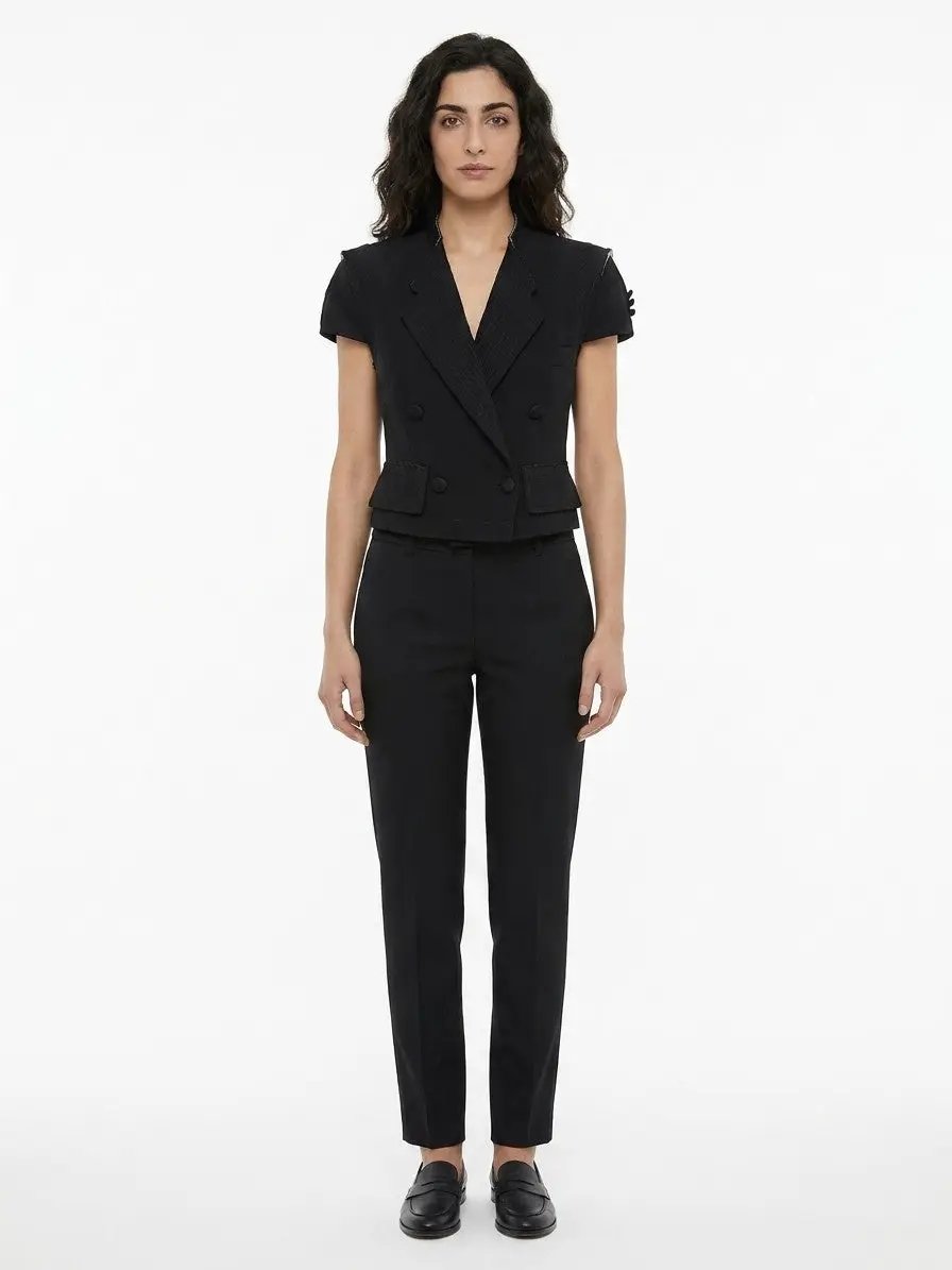 Dolce &amp; Gabbana Sample Sale | Dolce &amp; Gabbana Black Elastane Blazer - | Designer outlet