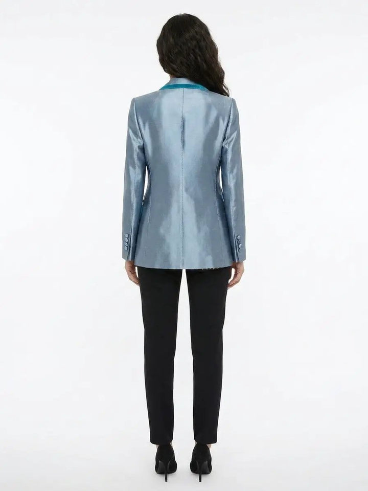Dolce &amp; Gabbana Sample Sale | Dolce &amp; Gabbana Blue Polyamide Blazer - | Designer outlet