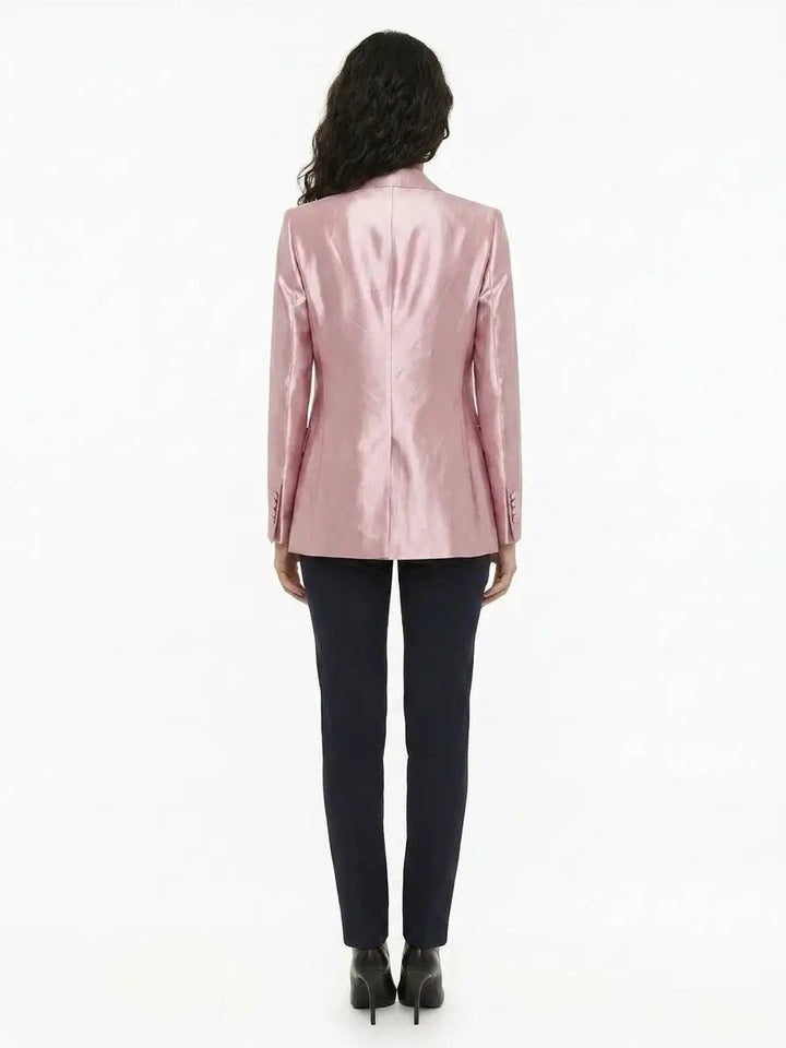 Dolce &amp; Gabbana Sample Sale | Dolce &amp; Gabbana Pink Silk Blazer - | Designer outlet