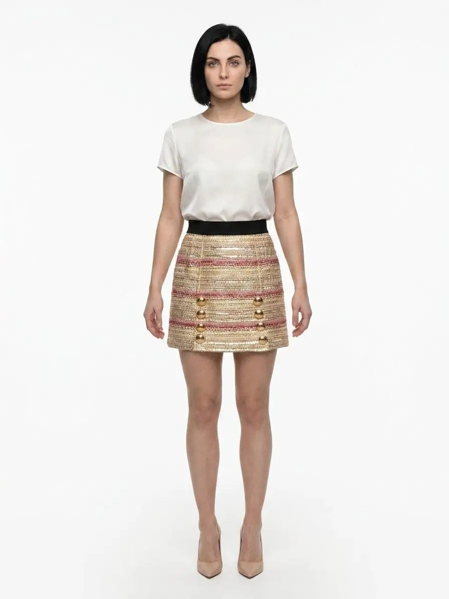 Dolce & Gabbana Sample Sale | Dolce & Gabbana Multicolor Acetate Mini Skirt - | Designer outlet