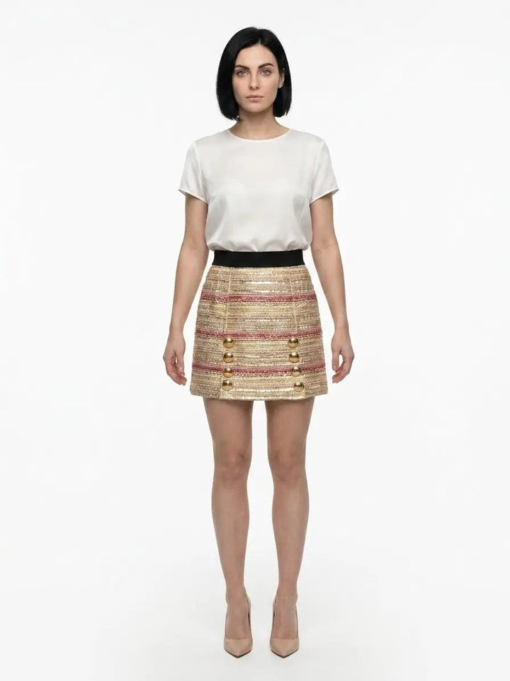 Dolce &amp; Gabbana Sample Sale | Dolce &amp; Gabbana Multicolor Acetate Mini Skirt - | Designer outlet