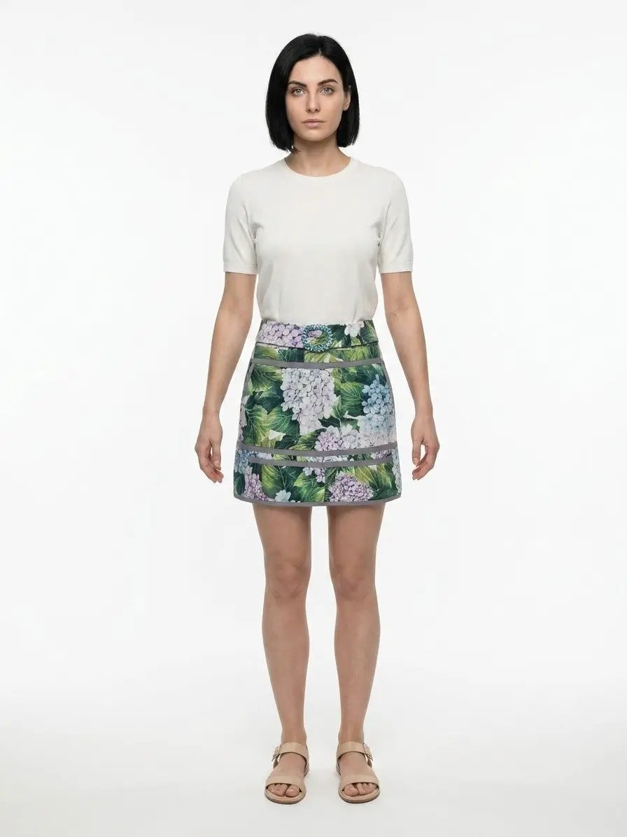 Dolce &amp; Gabbana Sample Sale | Dolce &amp; Gabbana Multicolor Cotton Mini Skirt - | Designer outlet