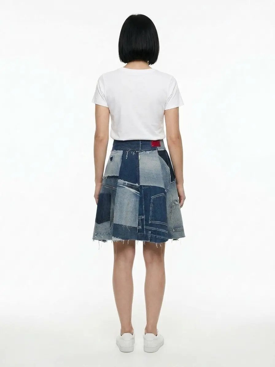 Dolce &amp; Gabbana Sample Sale | Dolce &amp; Gabbana Multicolor Denim Skirt - | Designer outlet