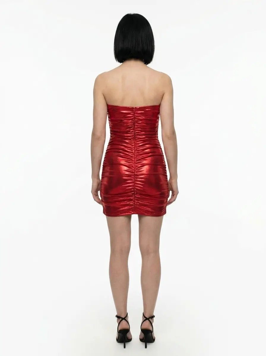 Dolce & Gabbana Sample Sale | Dolce & Gabbana Red Cotton Cocktail Dress - | Designer outlet