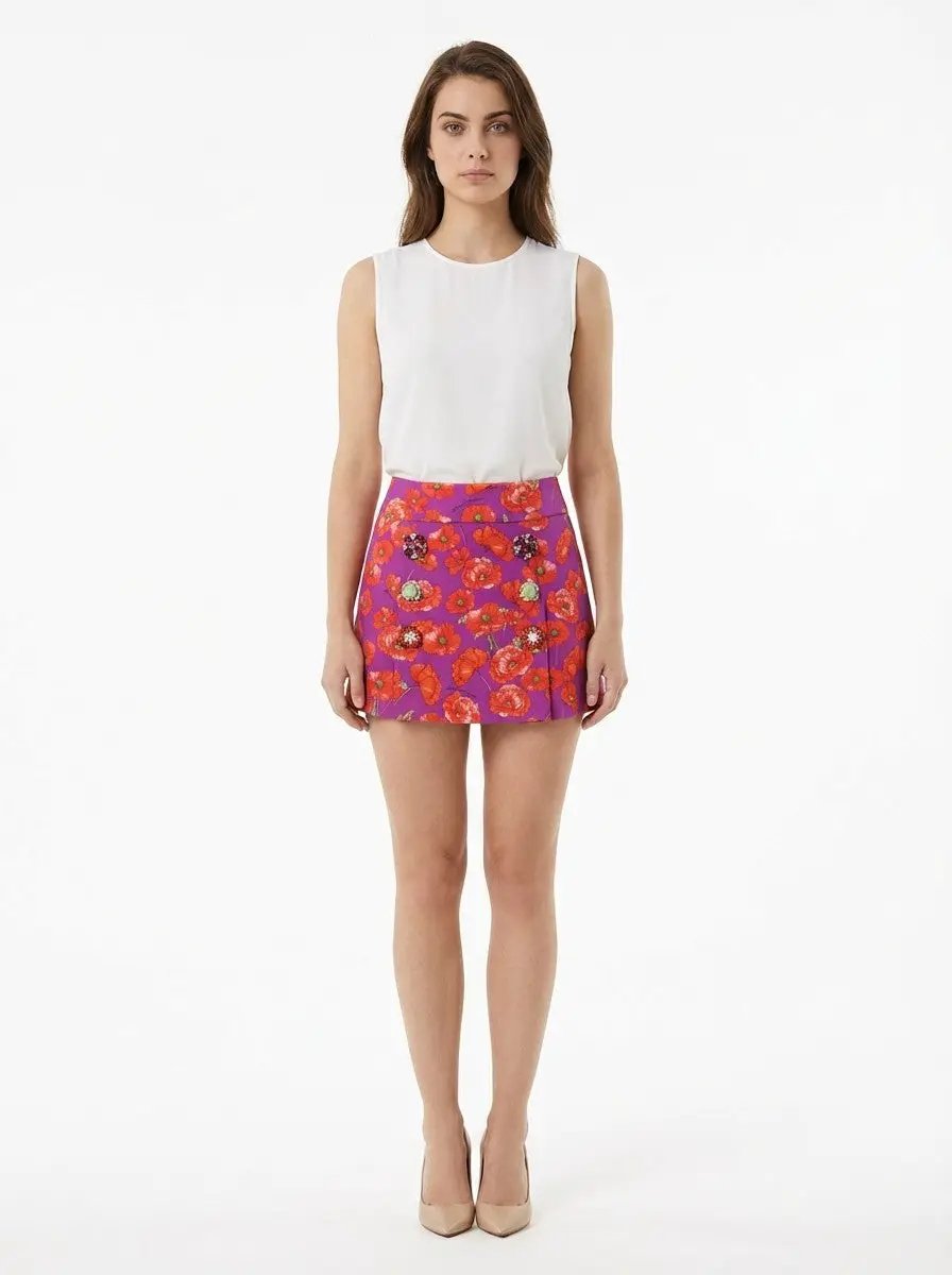 Dolce & Gabbana Sample Sale | Dolce & Gabbana Multicolor Cotton Mini Skirt - | Designer outlet
