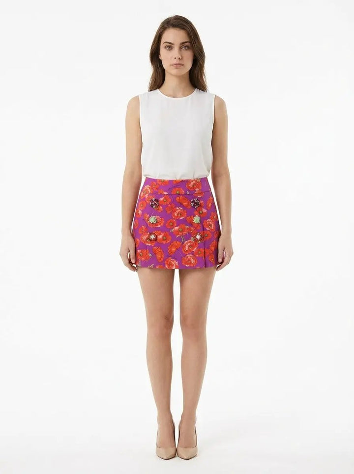 Dolce &amp; Gabbana Sample Sale | Dolce &amp; Gabbana Multicolor Cotton Mini Skirt - | Designer outlet