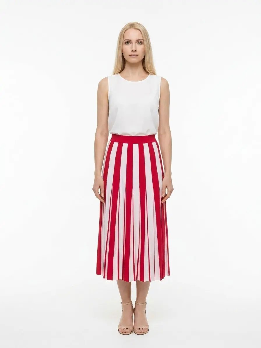 Dolce & Gabbana Sample Sale | Dolce & Gabbana Bicolor Elastane Midi Skirt - | Designer outlet