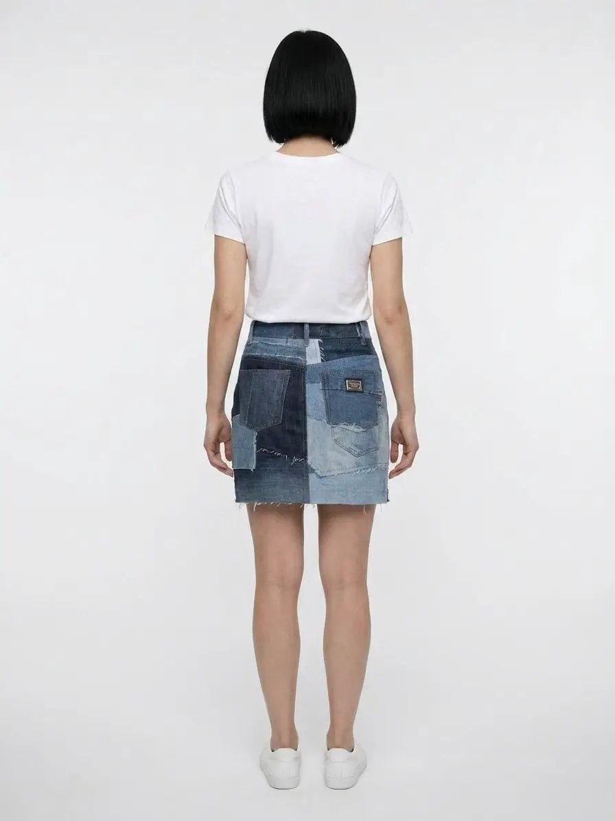 Dolce & Gabbana Sample Sale | Dolce & Gabbana Multicolor Cotton Mini Skirt - | Designer outlet