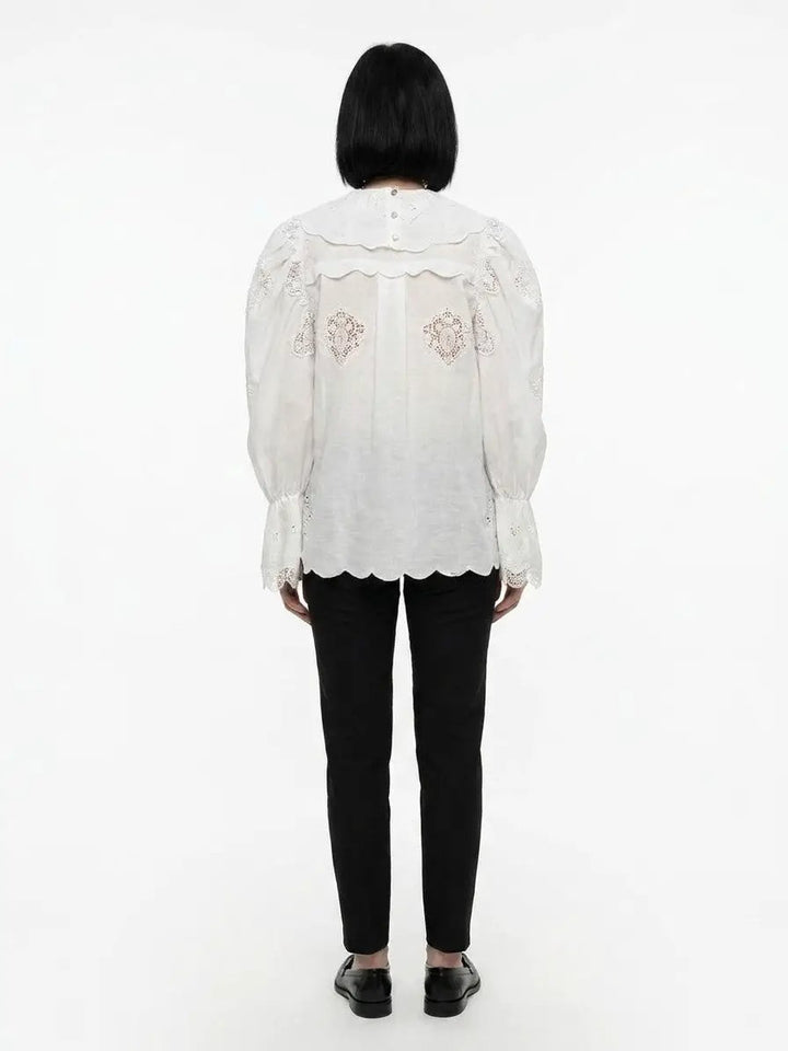 Dolce &amp; Gabbana Sample Sale | Dolce &amp; Gabbana White Cotton Blouse - | Designer outlet