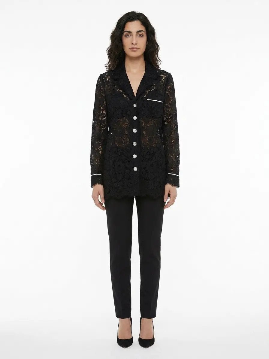 Dolce &amp; Gabbana Sample Sale | Dolce &amp; Gabbana Black Cotton Blazer - | Designer outlet