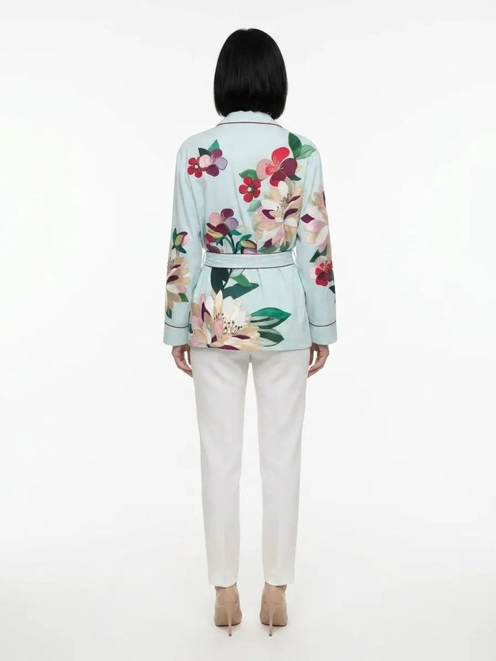 Dolce &amp; Gabbana Sample Sale | Dolce &amp; Gabbana Blue Elastane Pattern Shirt - | Designer outlet